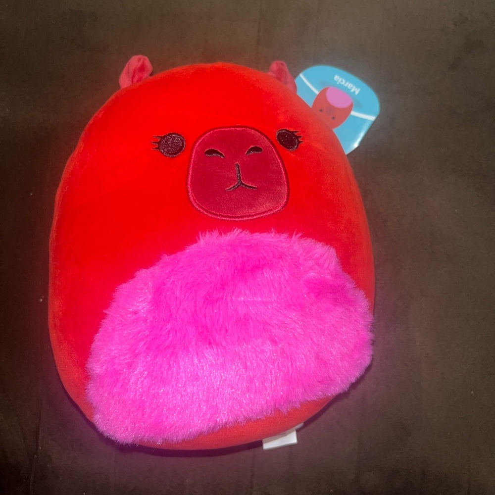 Squishmallows Original 8 Inch Marcia Maroon Capybara Official Jazwares Plush Toy - Picture 6 of 15